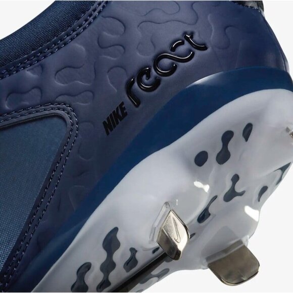 Nike Womens Hyperdiamond 4 Pro Metal Softball Cleats CZ5920-400 Blue Size 8.5 - Picture 8 of 9